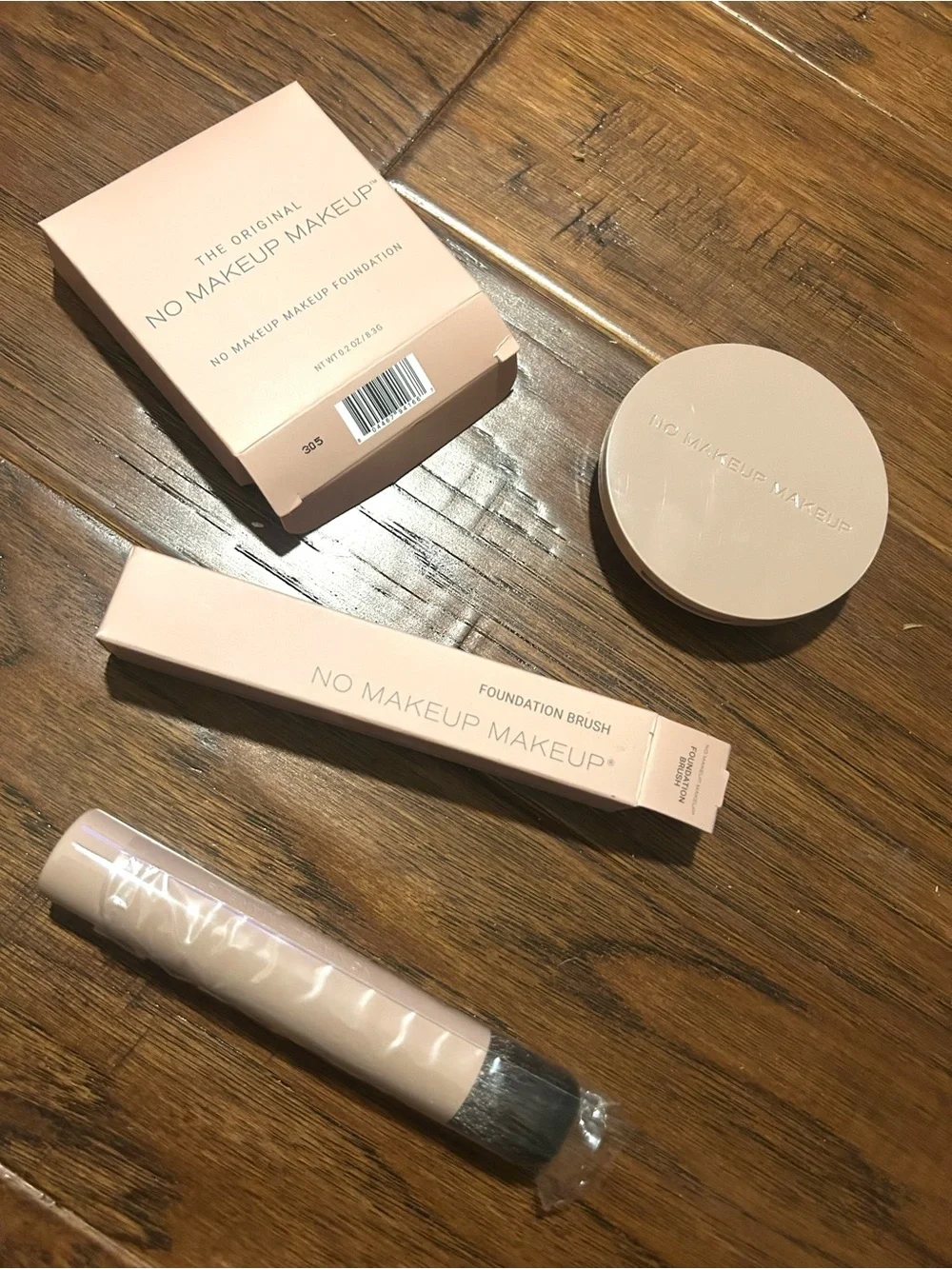 The Original No Makeup Makeup FAIR Cream Foundation & Brush New In Box